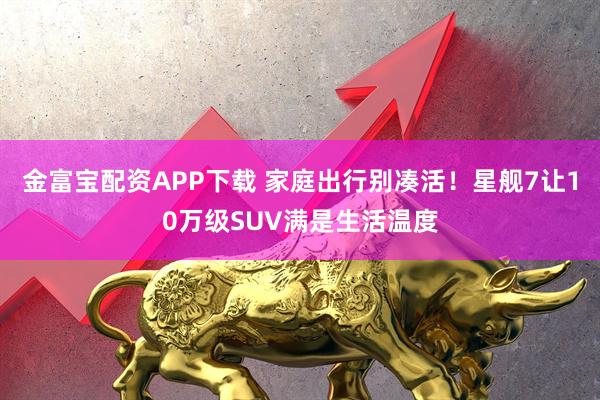 金富宝配资APP下载 家庭出行别凑活！星舰7让10万级SUV满是生活温度